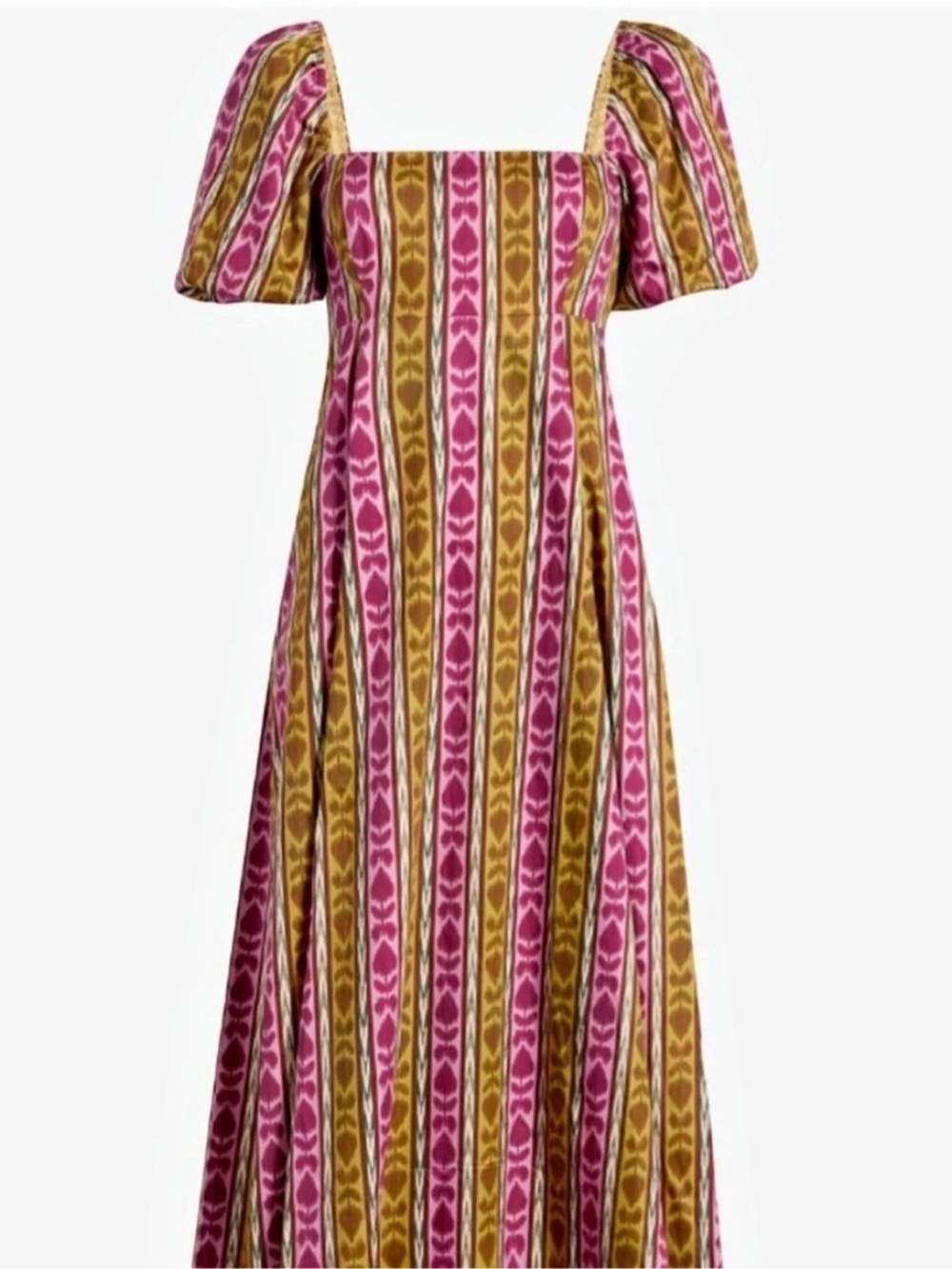Hill House Maxi Dress in Pink & Yellow Size XXS Ikat Matilda